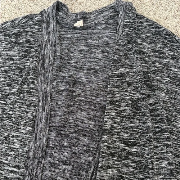 Wishlist Charcoal Black Grey Open-Front Cardigan Swester medium - Picture 3 of 5